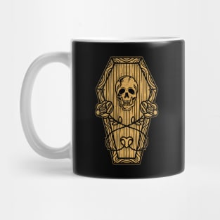 Skull Dead Roses Tattoo Art Mug